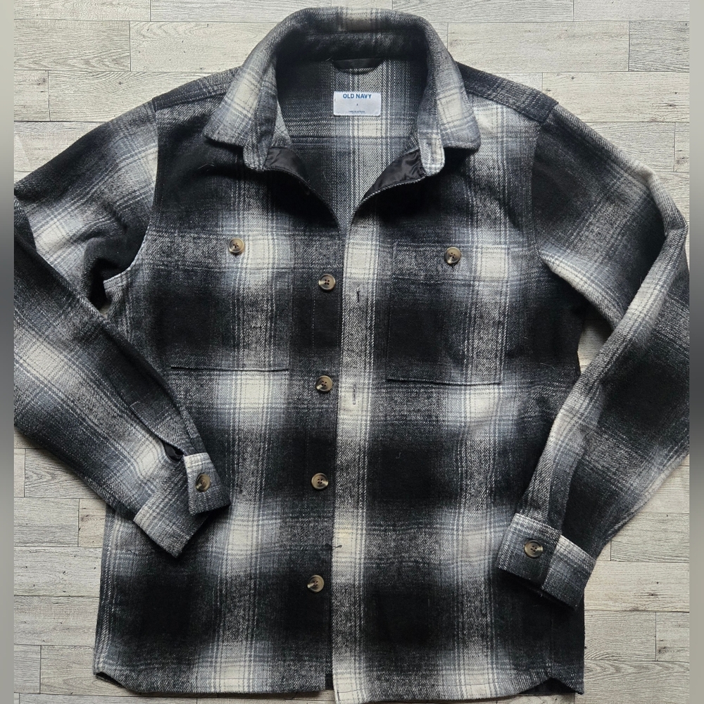Old Navy Soft Brushed Plaid Shacket